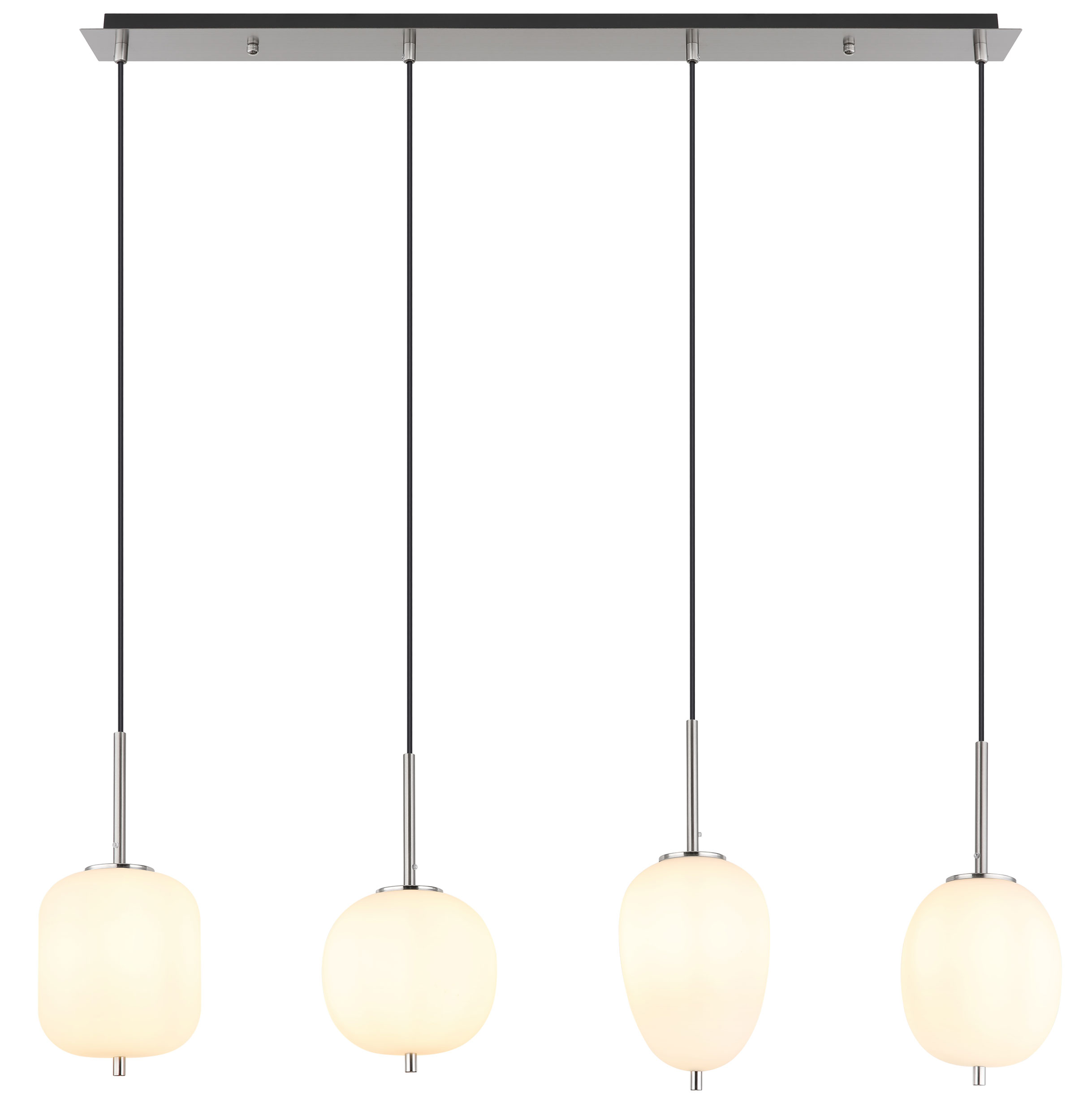 GloboLED-Pendelleuchte 4flg