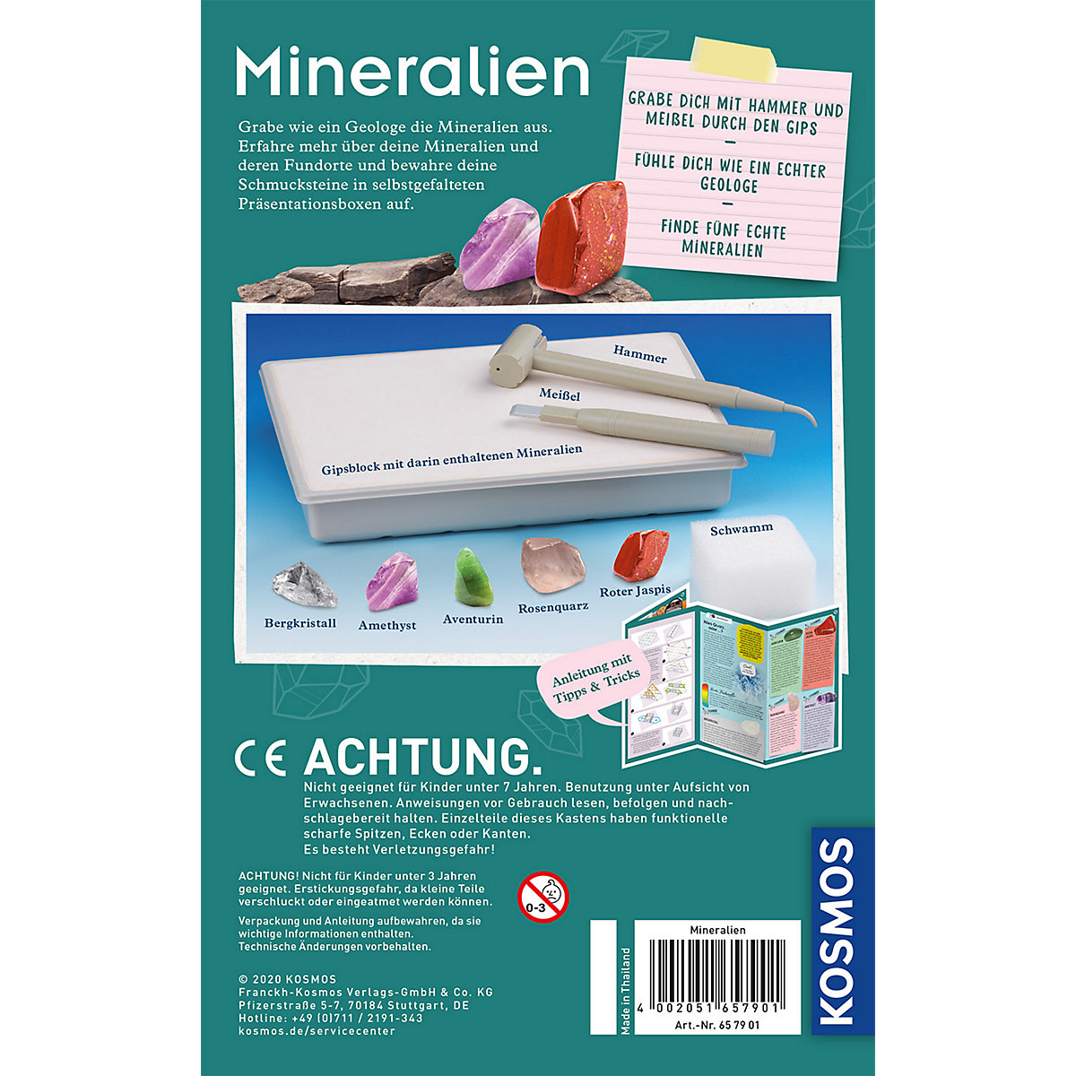 Ausgrabungs-Set Mineralien