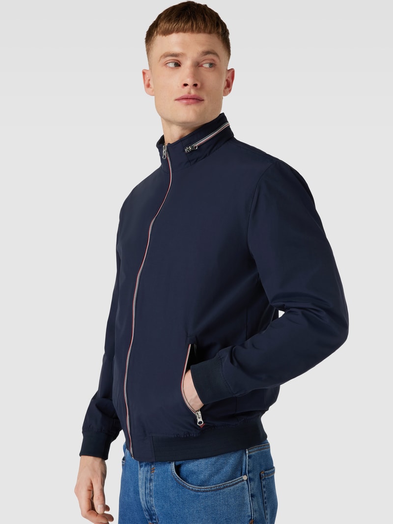 Jacke mit herausnehmbarer Kapuze in marineblau