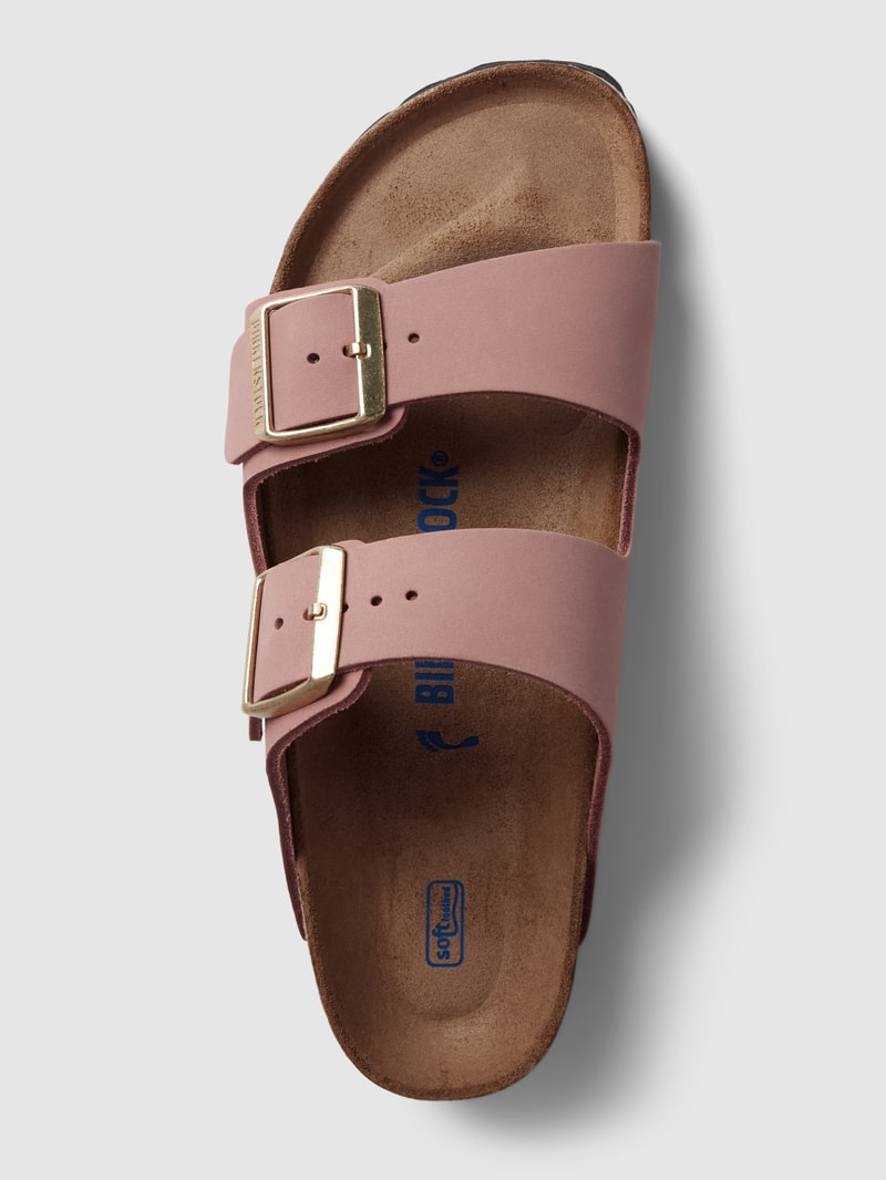 Sandalen mit Dornschließe Modell 'Arizona' in altrosa