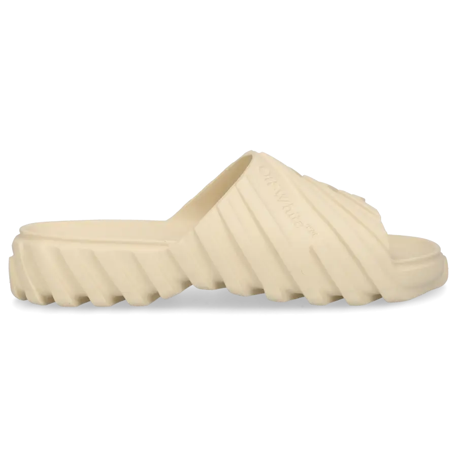 Off-White - Badeschuhe EXPLORATION SLIDERS - beige