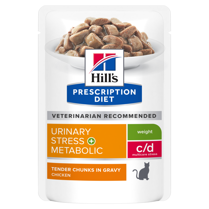 Hill's Urinary Hill's Prescription Diet c/d Urinary Stress + Metabolic mit Huhn 12x85 g