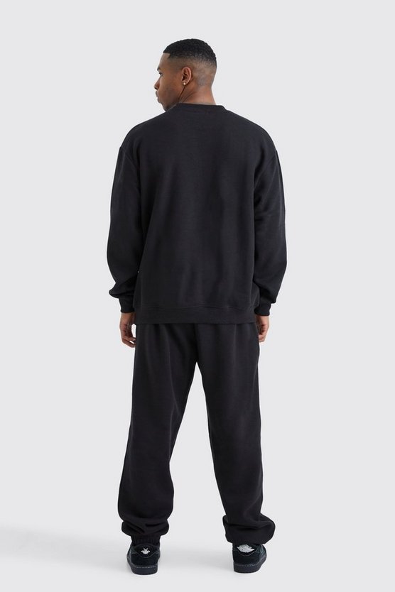 Oversize Sweatshirt mit Flammen-Print