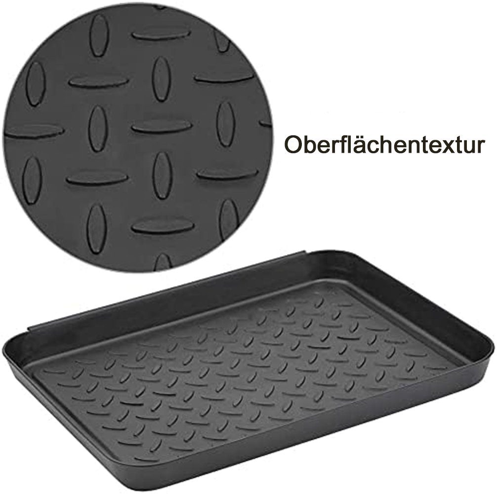 SCOHOME Schuhabtropfschale 3 Stück Schuhabtropfschale Schuhmatte Ablage (3-tlg., für Schuhe Regen Haustiere Innen Außenbereich(35*27.5*3cm), Schuhmatte Schuhwanne Kunststoff