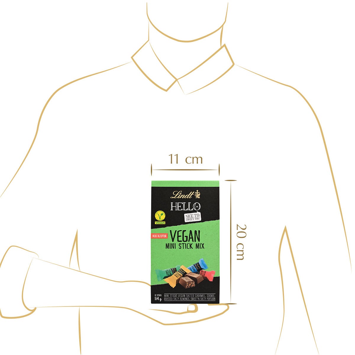 HELLO Vegan Mini-Stick Mix, 114g