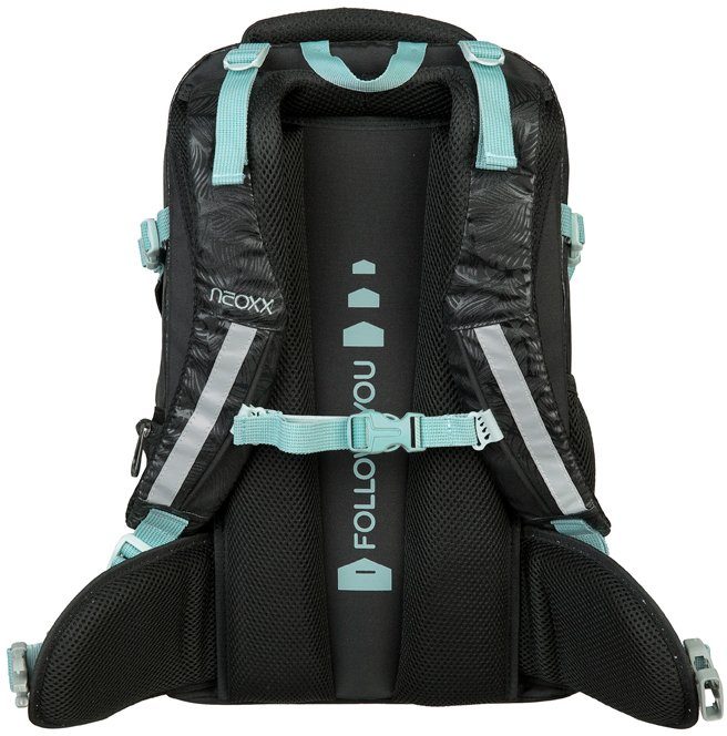 neoxx Schulrucksack Active, Queen of the Nite, aus recycelten PET-Flaschen