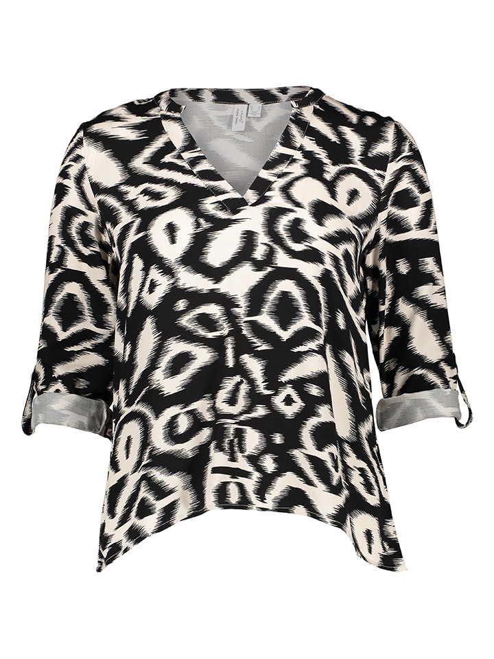 Vero Moda Bluse in Schwarz/ Creme günstig kaufen