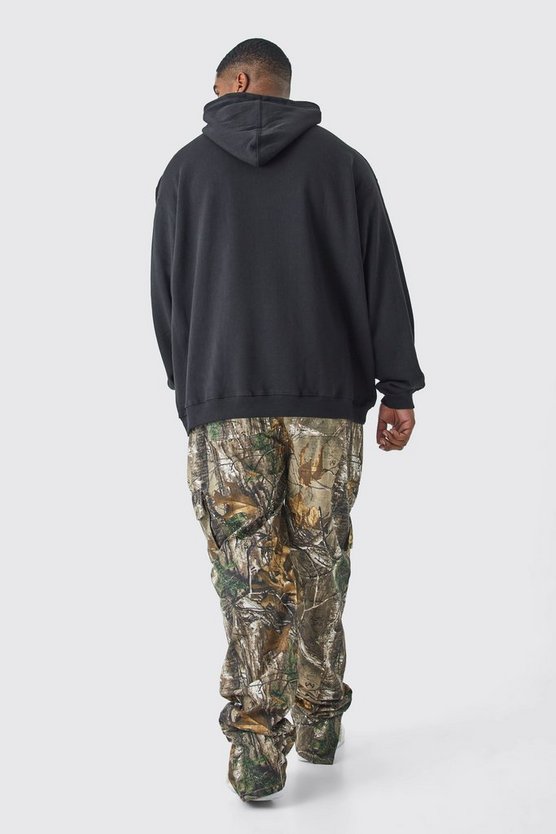 Plus Hoodie mit lizenziertem Outkast Print