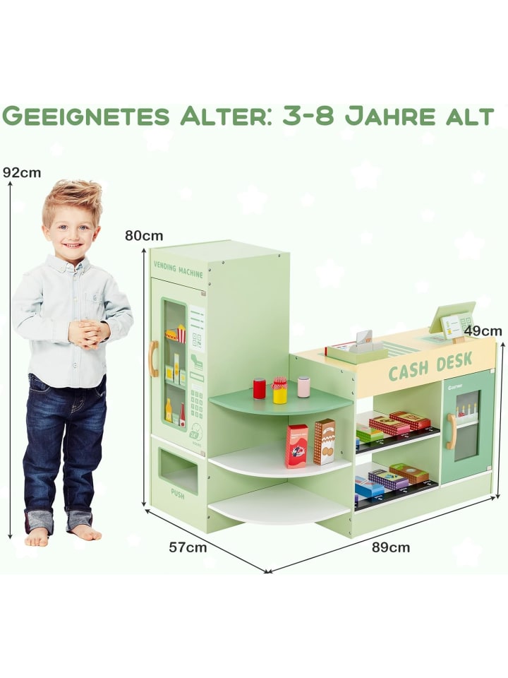 COSTWAY Kaufladen von 3-8 Jahren in Grün günstig kaufen onesize
