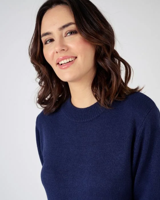 Pull col rond maille jersey