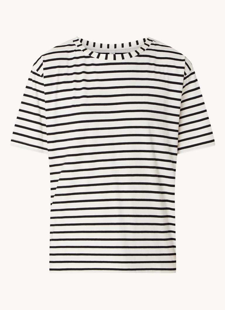 10DAYS T-shirt with stripe print