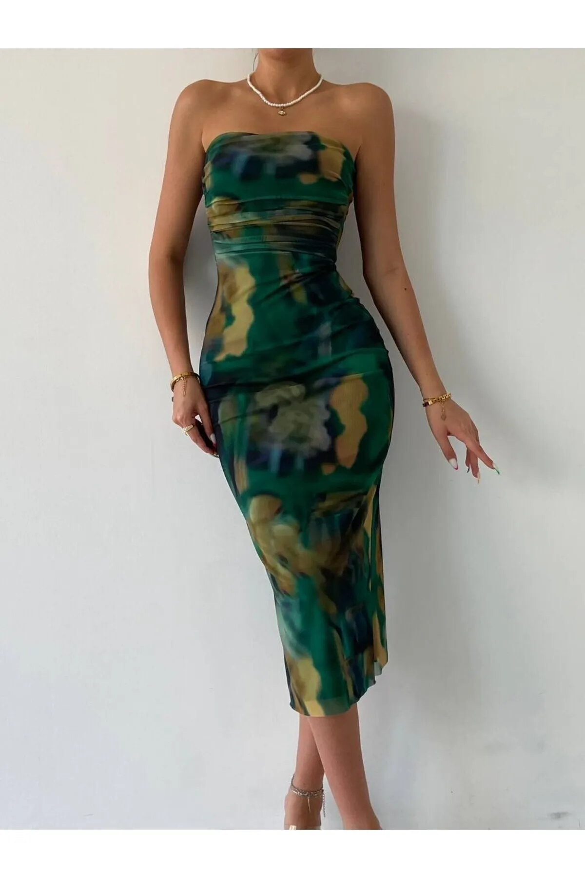 SONREİR  Kleid - Grün - A-Linie