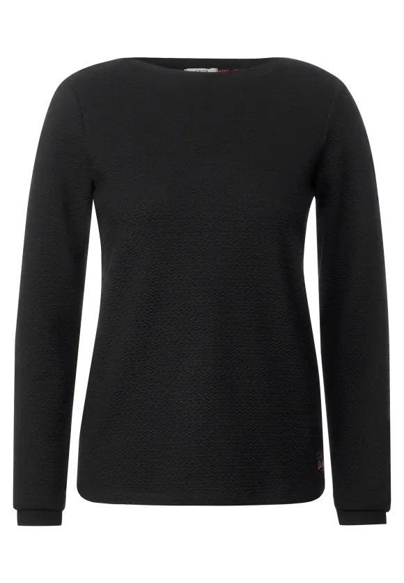 CECIL Langarmshirt mit Struktur