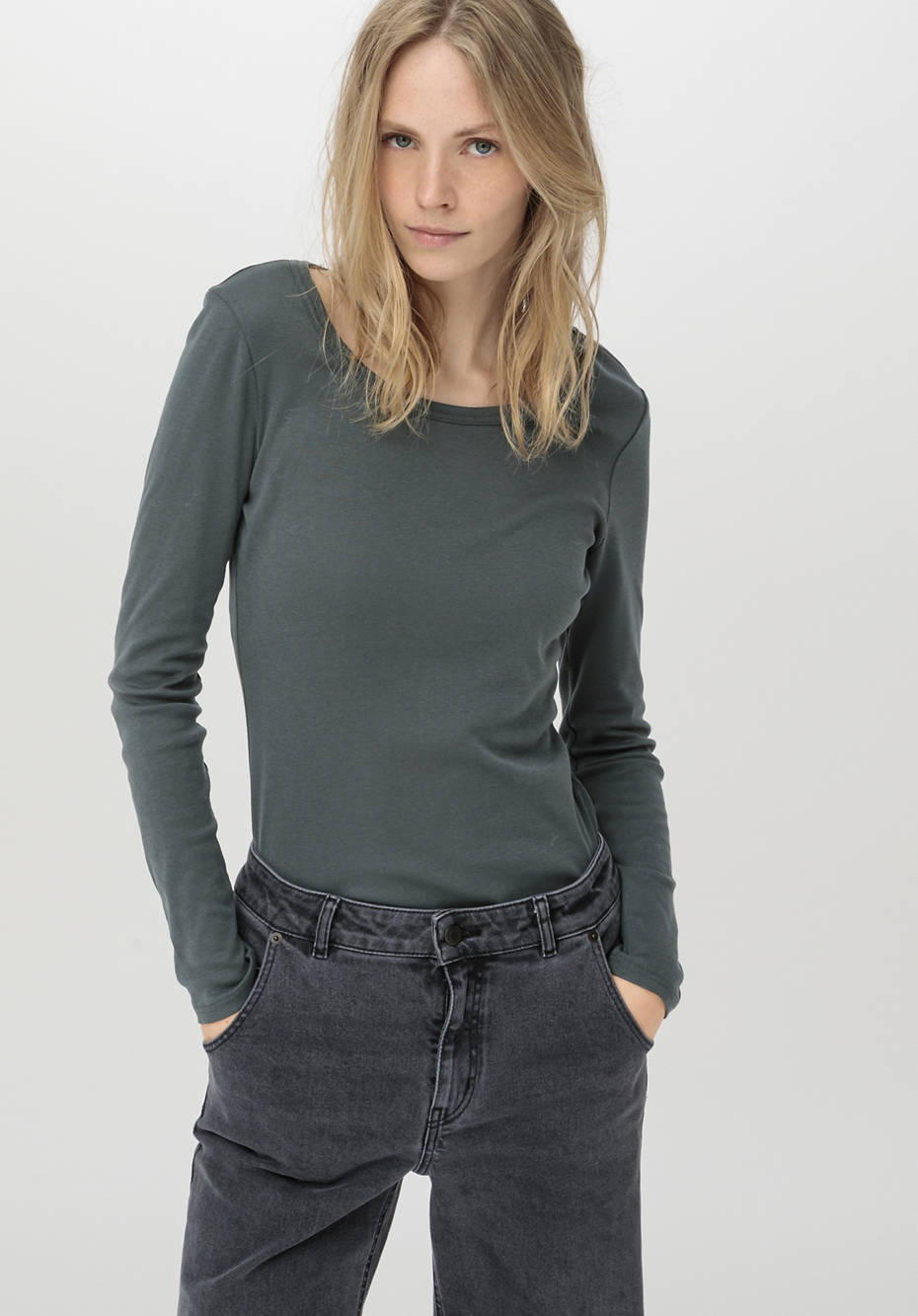 Langarm-Shirt aus reiner Bio-Baumwolle