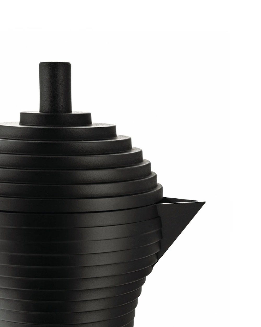 Alessi Espressokocher Pulcina Espressokocher, Schwarz