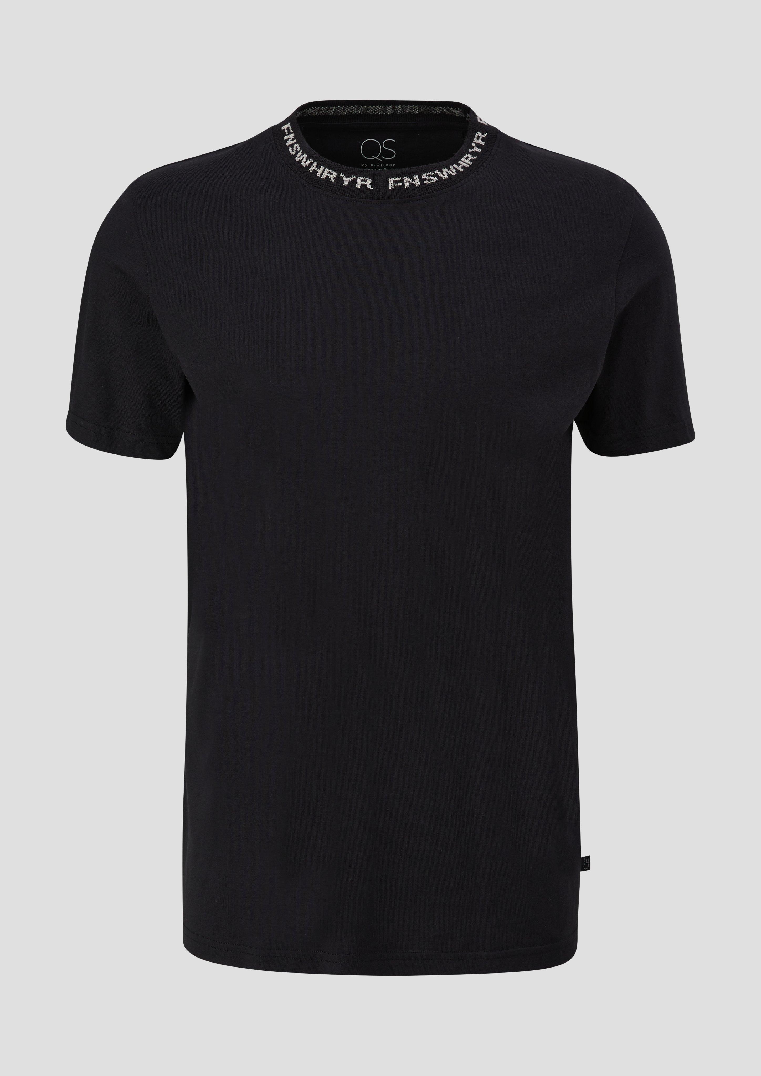 Baumwollshirt mit Rippblende  2135163-9999