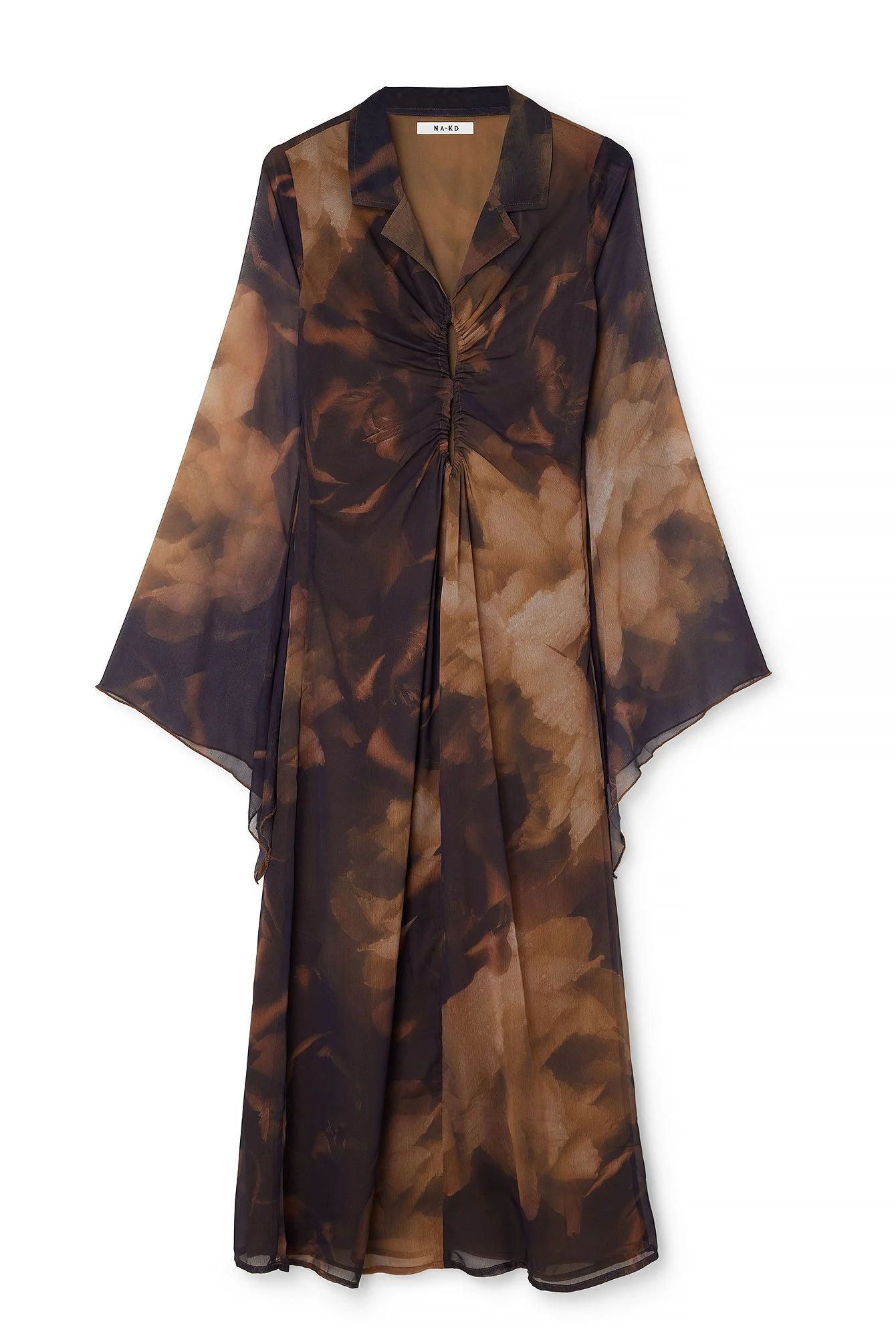 Bedrucktes Chiffon-Midikleid