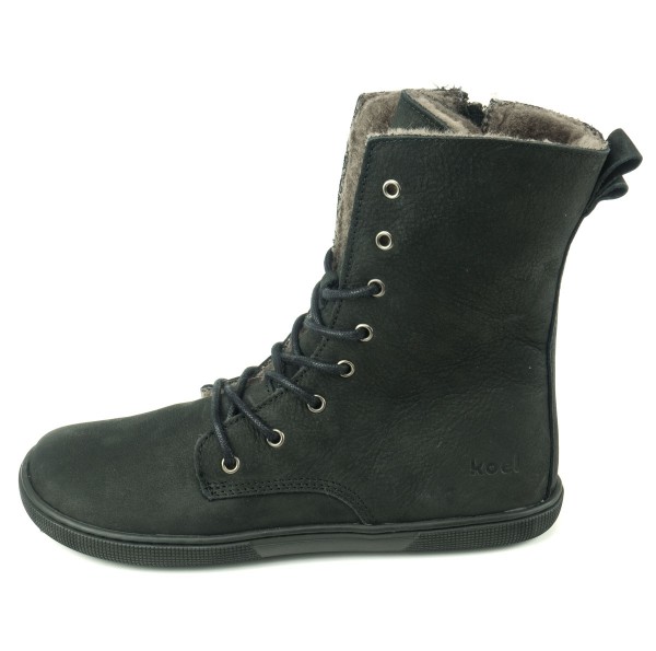 Koel bare |mid ~ Faro Schnürstiefel Winter ~ Black