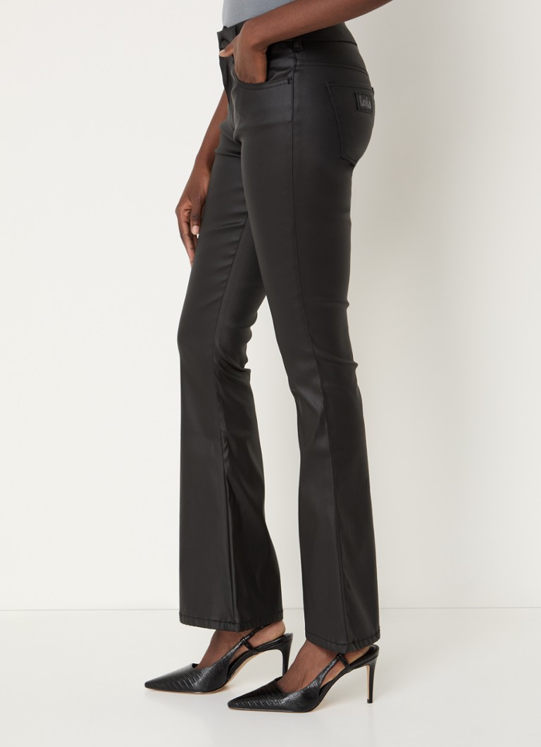 Lois Raval Class flared trousers in faux leather