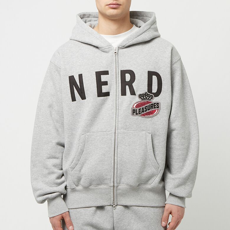 Pleasures x N.E.R.D. Zip Up Hoodie heather grey