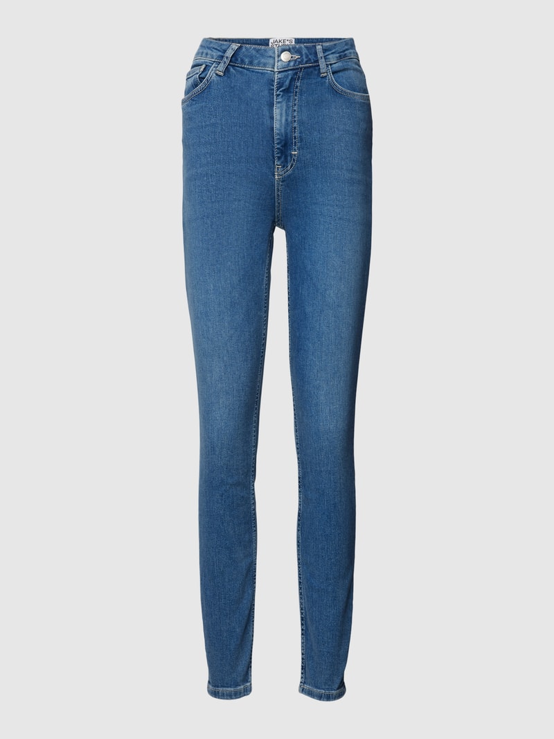 Slim Fit Jeans mit Eingrifftaschen in jeans