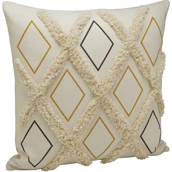 Boho-Kissenhülle Karo-Design