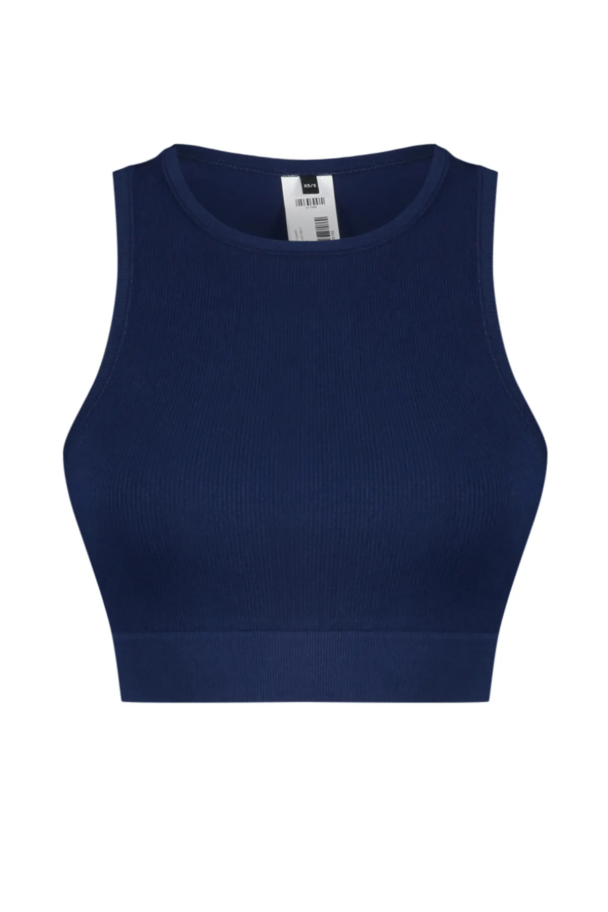 Trendyol Collection  Dunkelmarineblauer nahtloser/nahtloser gerippter und leicht stützender/formender Sport-BH TWOSS21SS0024