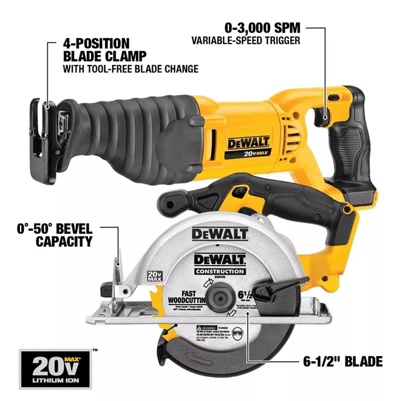 2024  DEWALT 18V Li-Ion Cordless Combo Kit(28-TOOL)