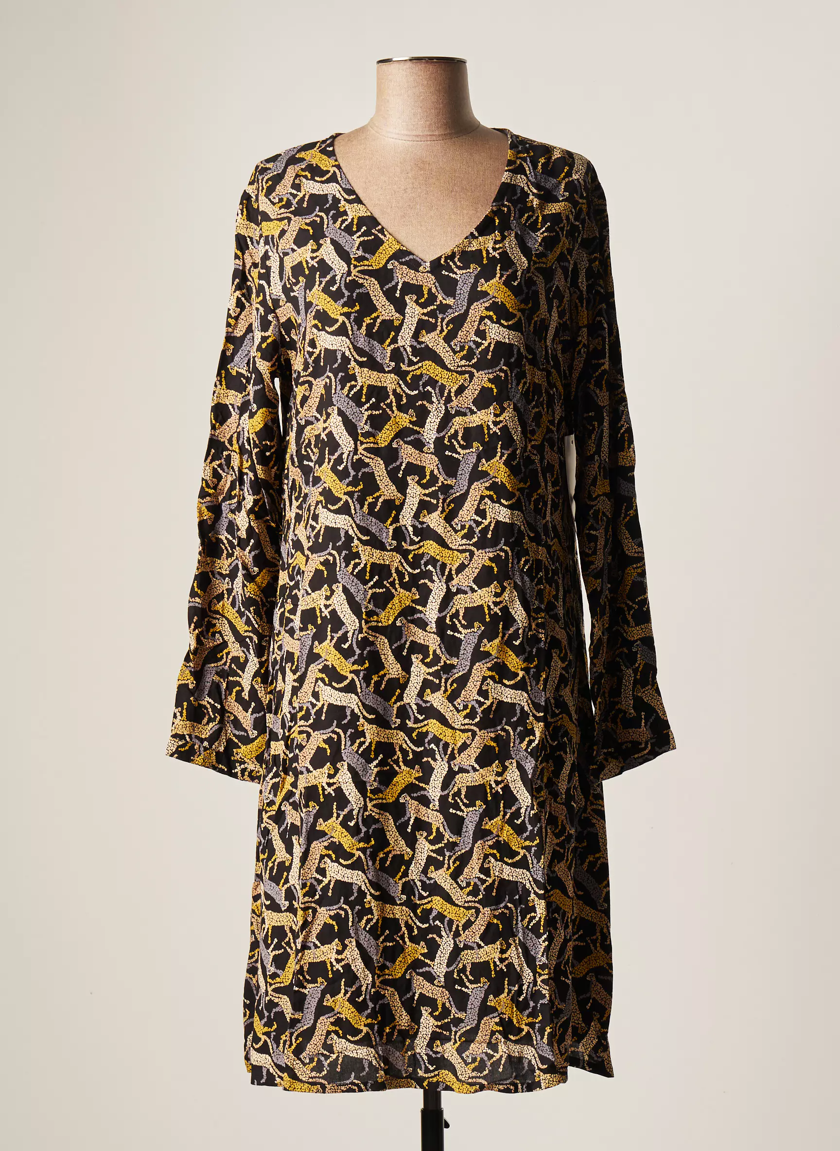Agathe   Louise Robes Mi Longues Femme couleur noir