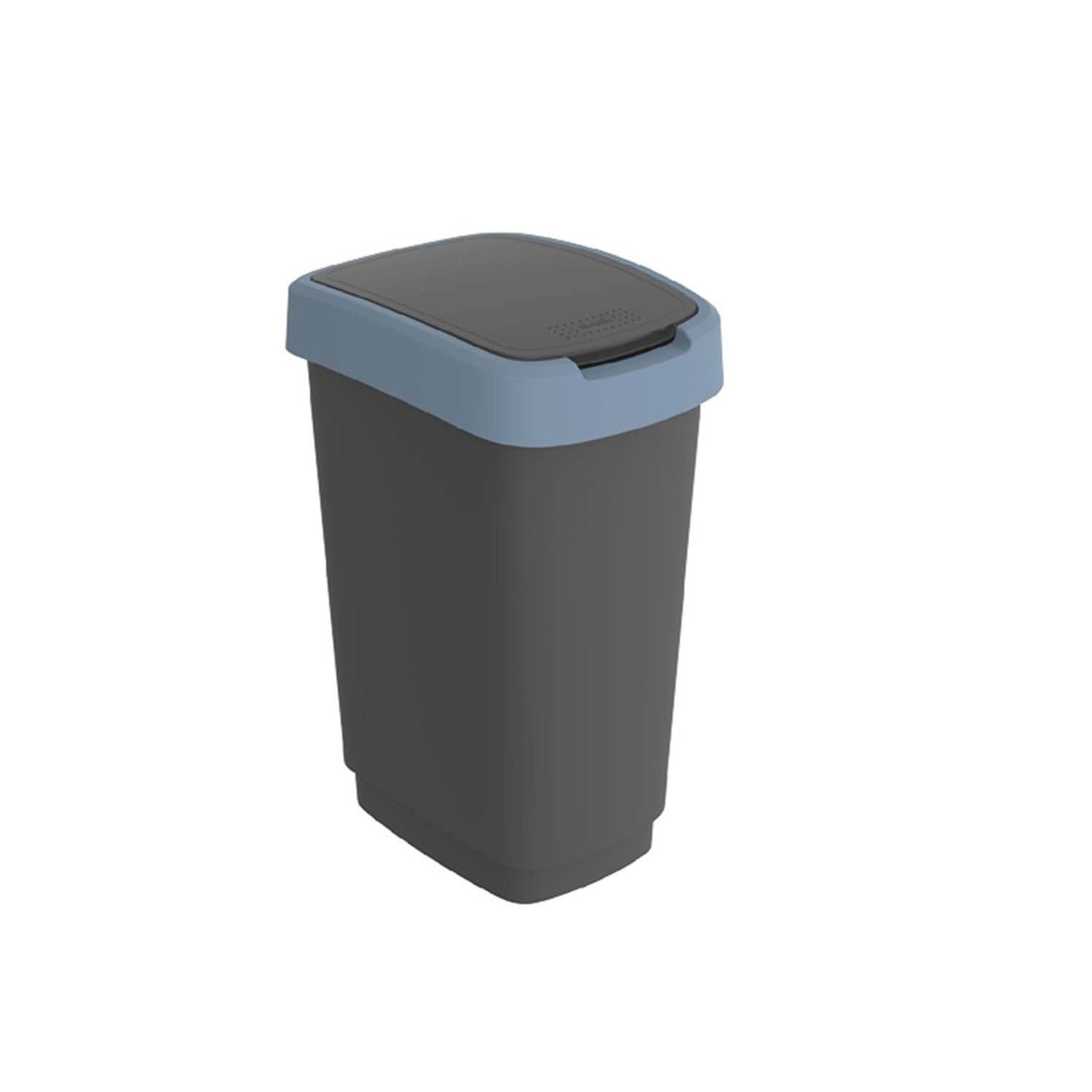 ROTHO Mülleimer Twist, Abfallbehälter Rotho Twist 50L Schwarz