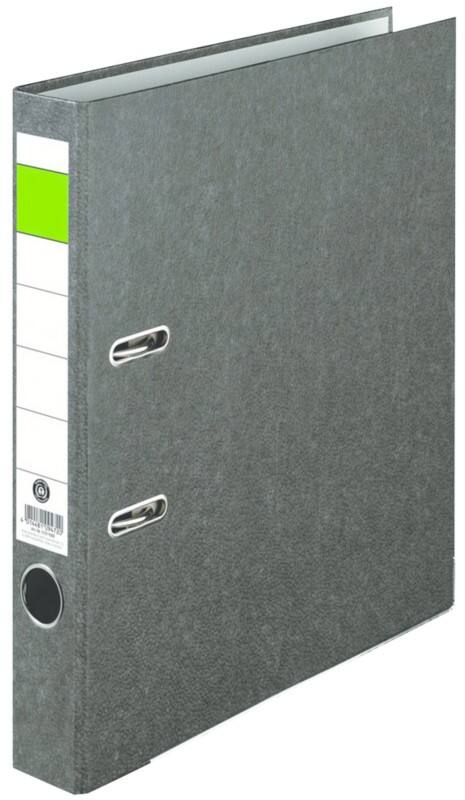 Economy Ordner DIN A4 50 mm Schwarz 2 Ringe Pappkarton Wolkenmarmor