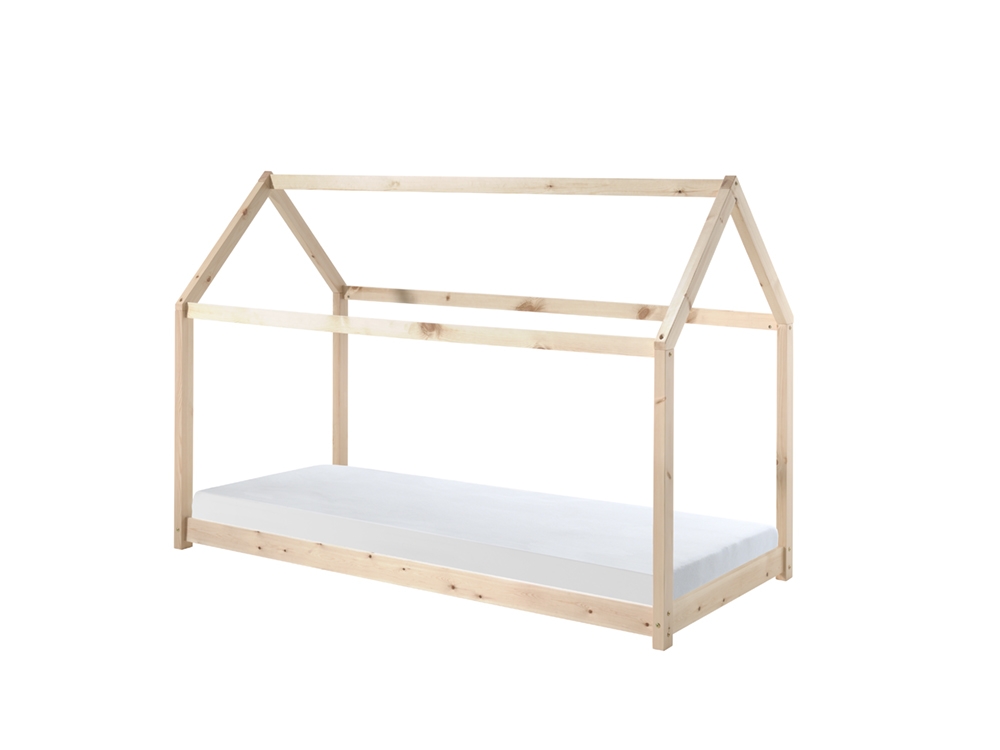 VIPACK Hausbett Liegefläche 90 x 200 cm natur
