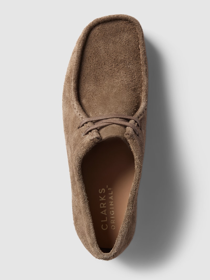 Mokassins aus echtem Leder mit Ziernaht Modell 'WALLABEE' in taupe