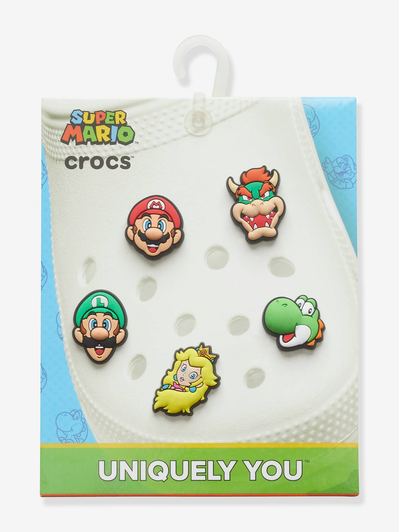 Crocs 5er-Pack Kinder Schuhanstecker SUPER MARIO Jibbitz CROCS - mehrfarbig