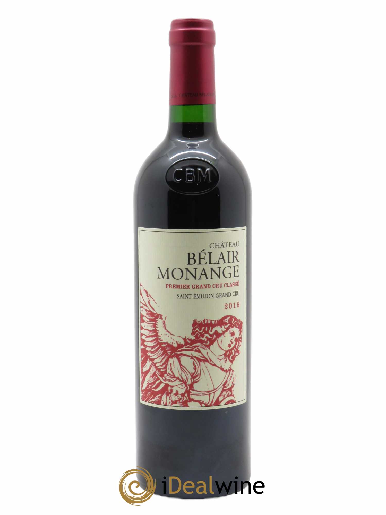 Château Belair (Belair-Monange) 1er Grand Cru Classé B  2016 - Lot de 1 Bouteille
