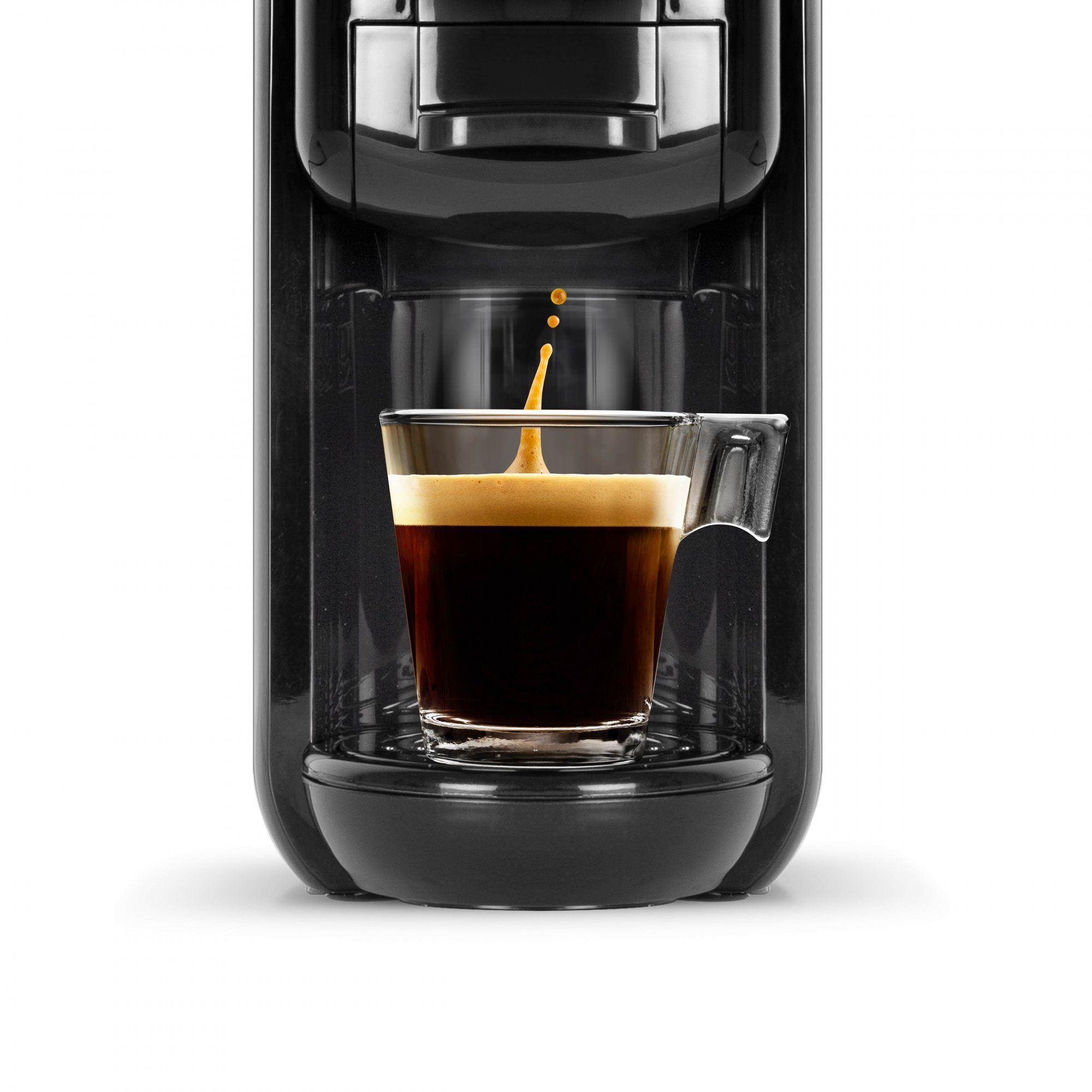 SCHNEIDER Kaffeepadmaschine 19 Bar Druck, Espresso, für Nespresso Dolce-Gusto Pads & gemahlenen Kaffee