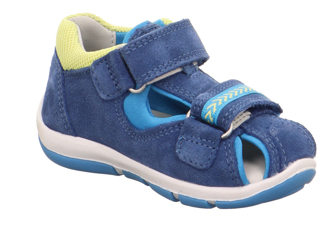 FREDDY - Blau/GelbSandale mit Klettverschluss