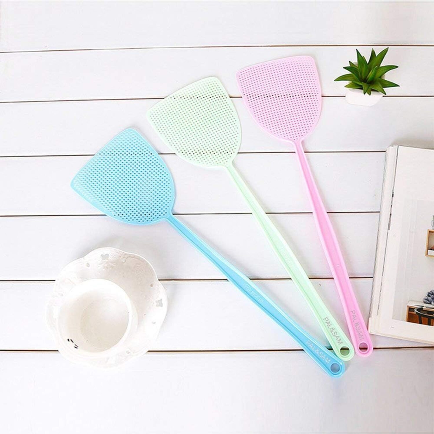 Devenirriche Fliegenwedler 3 Stück Fliegenklatsche,Fly swatter,Fliegenschutz,mückenschutz