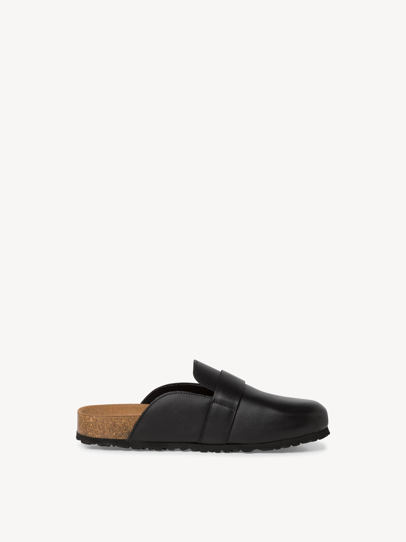 Mule en cuir - noir