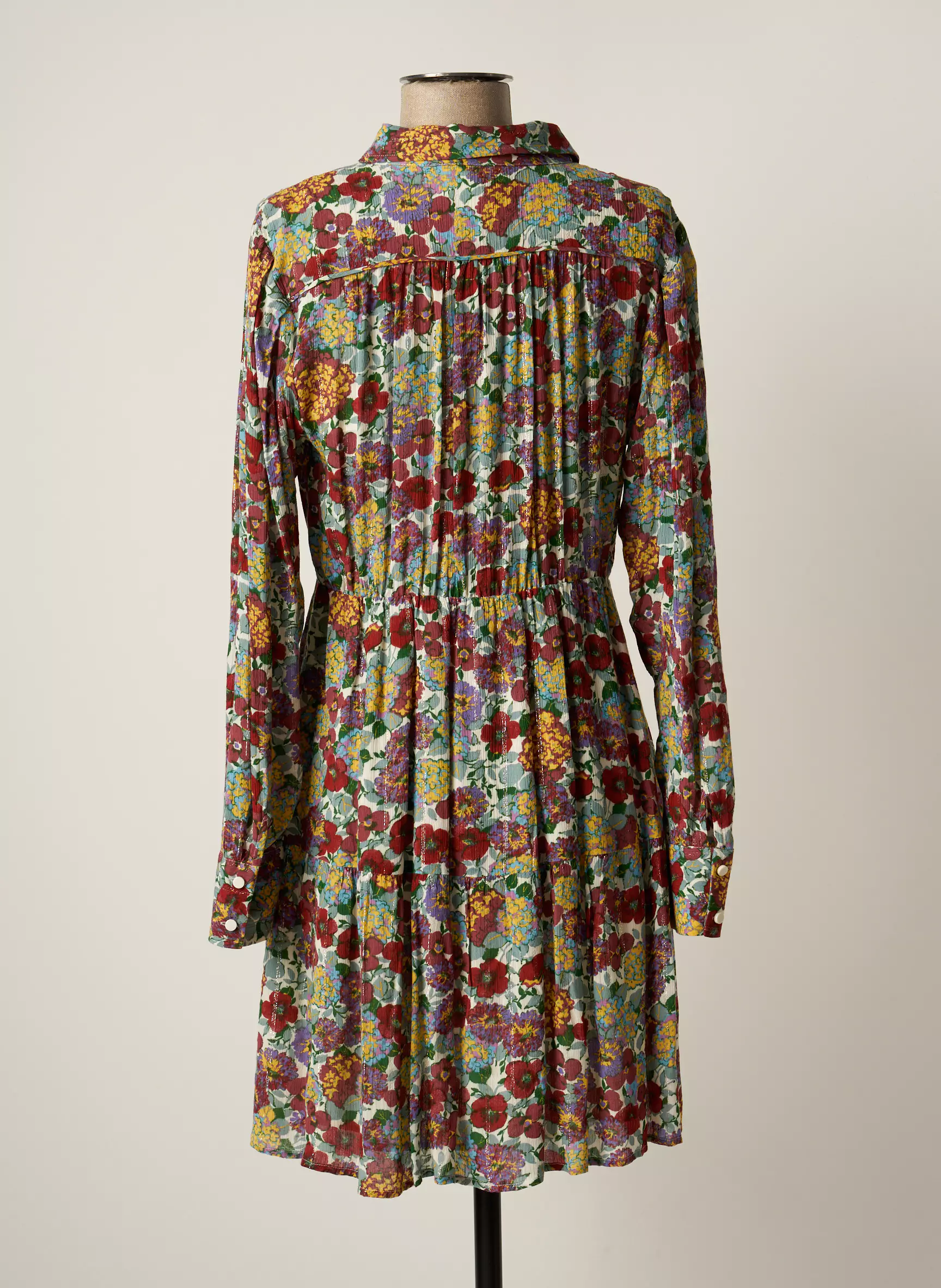 Ba Sh Robes Mi Longues Femme couleur vert