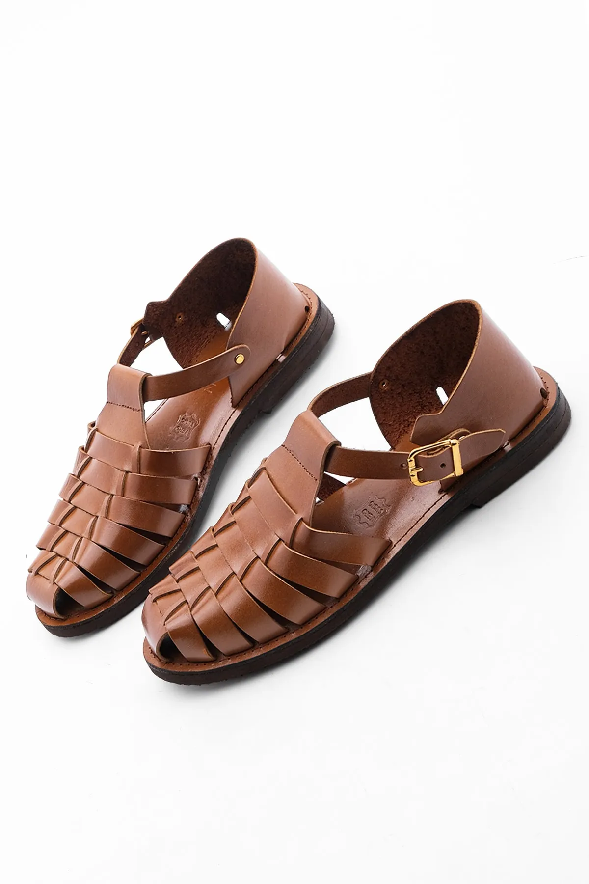 Marjin  Sandalette - Braun - Flacher Absatz