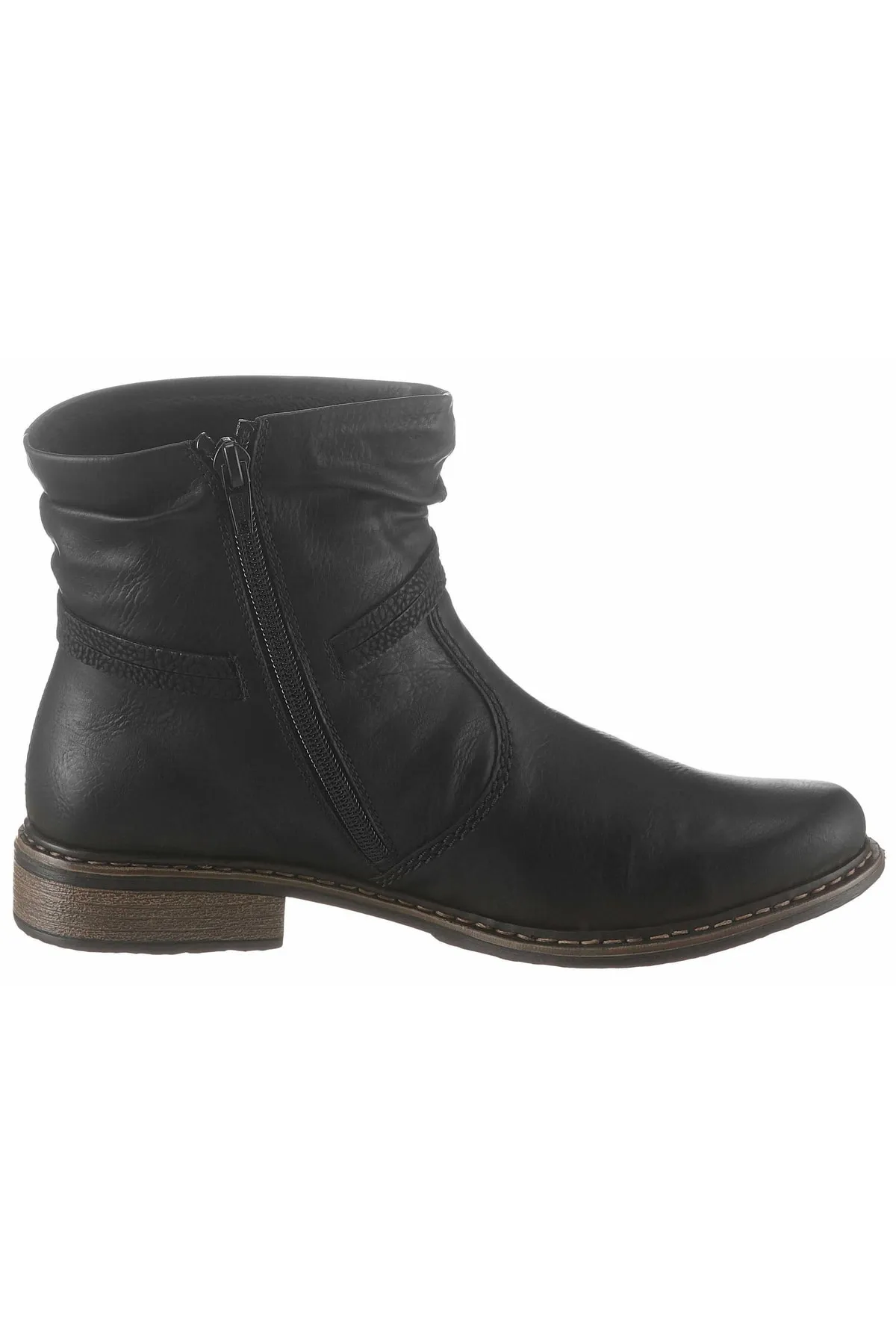 Rieker  Stiefelette - Schwarz - Flacher Absatz