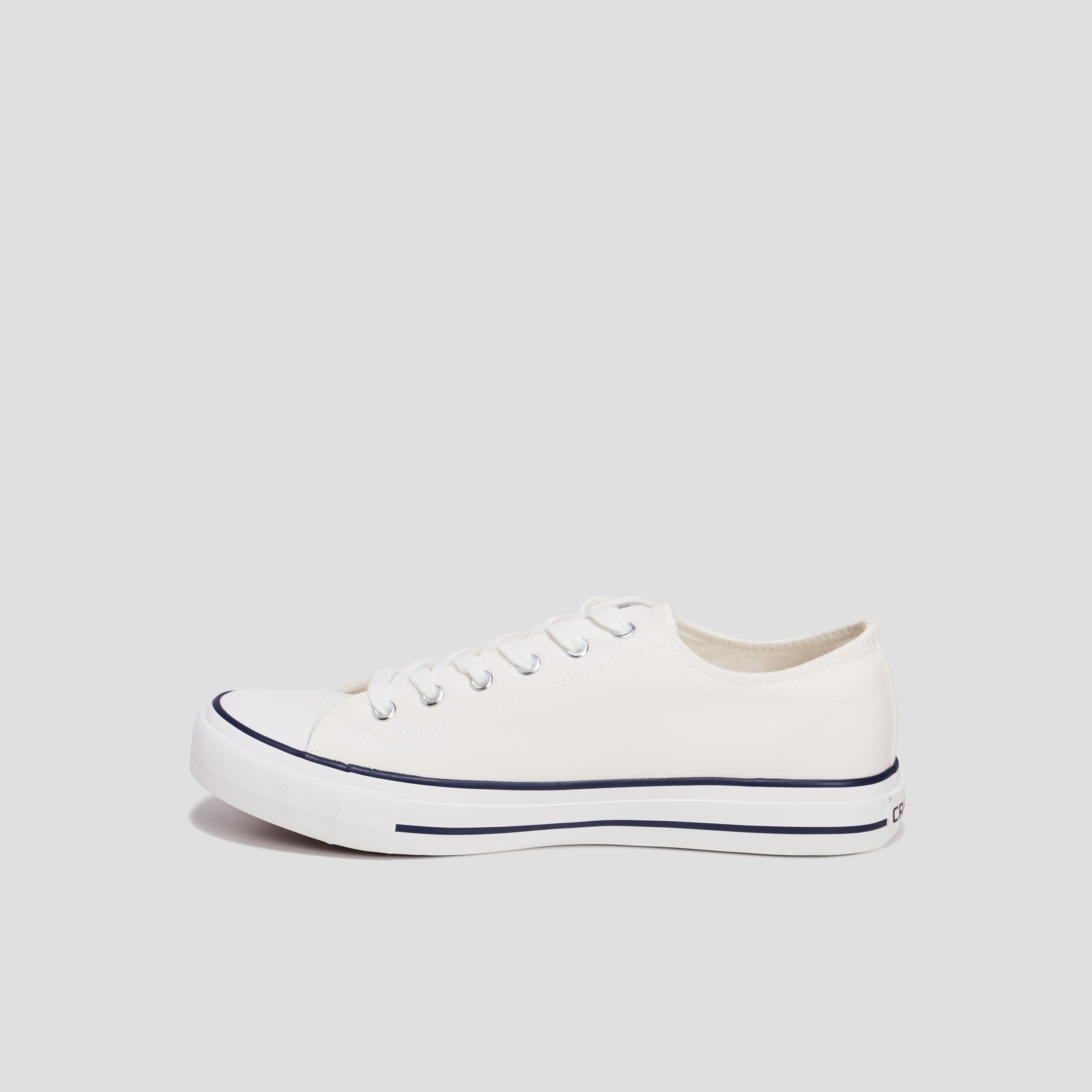 Tennis en toile à lacets Creeks blanc homme | La Halle