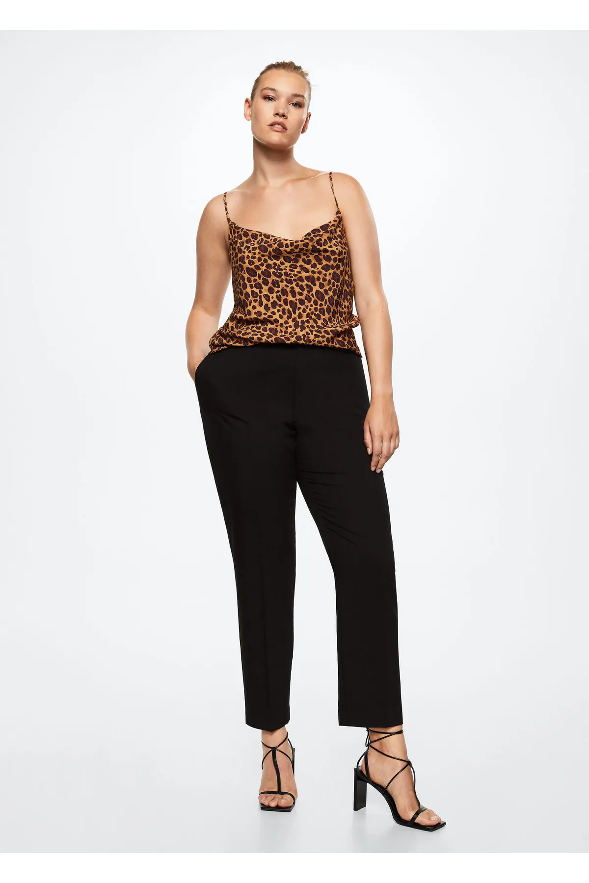 MANGO  Braune Damenbluse 37073841
