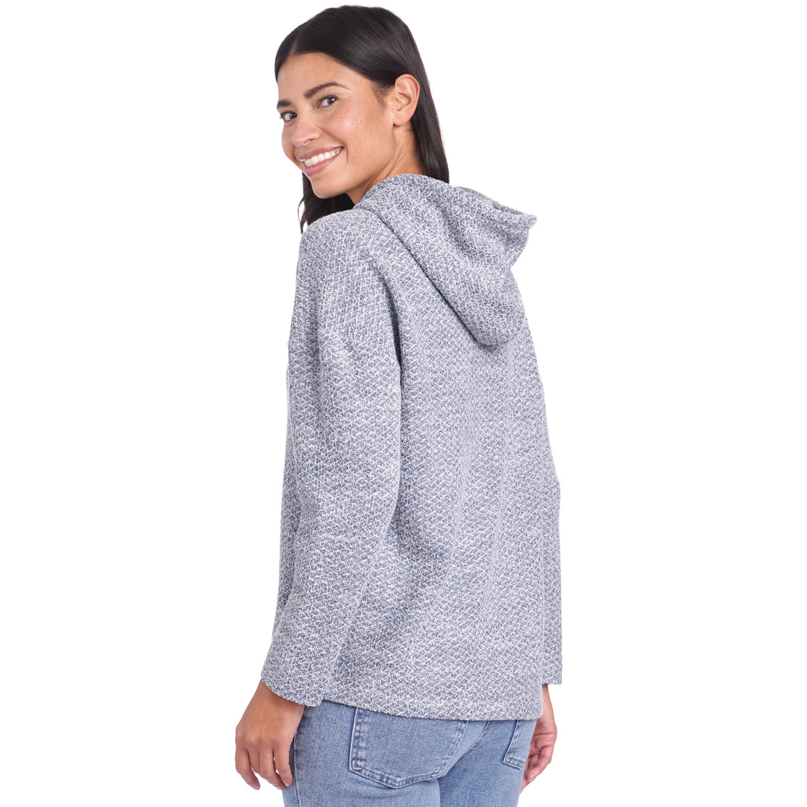 Damen Hoodie aus strukturiertem Material