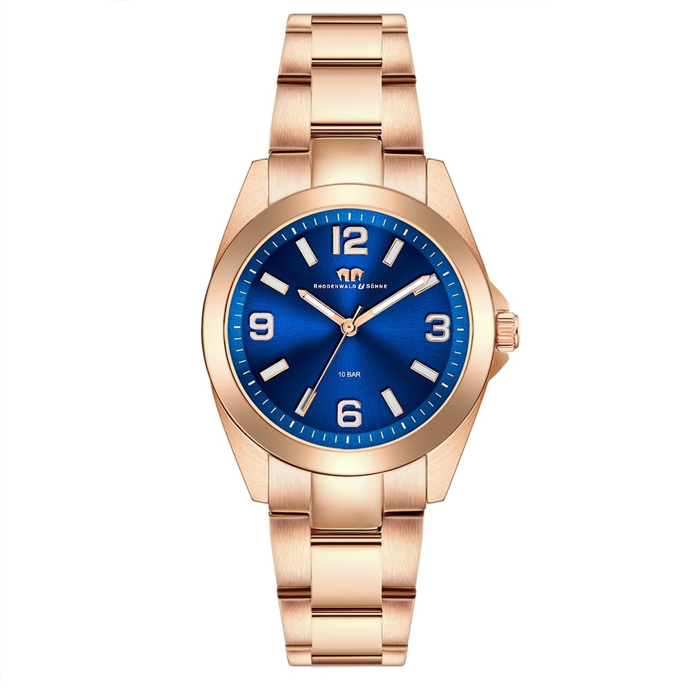 Rhodenwald & Söhne Montre à quartz Majestia en Or rose Acier inoxydable en Or rose Montre