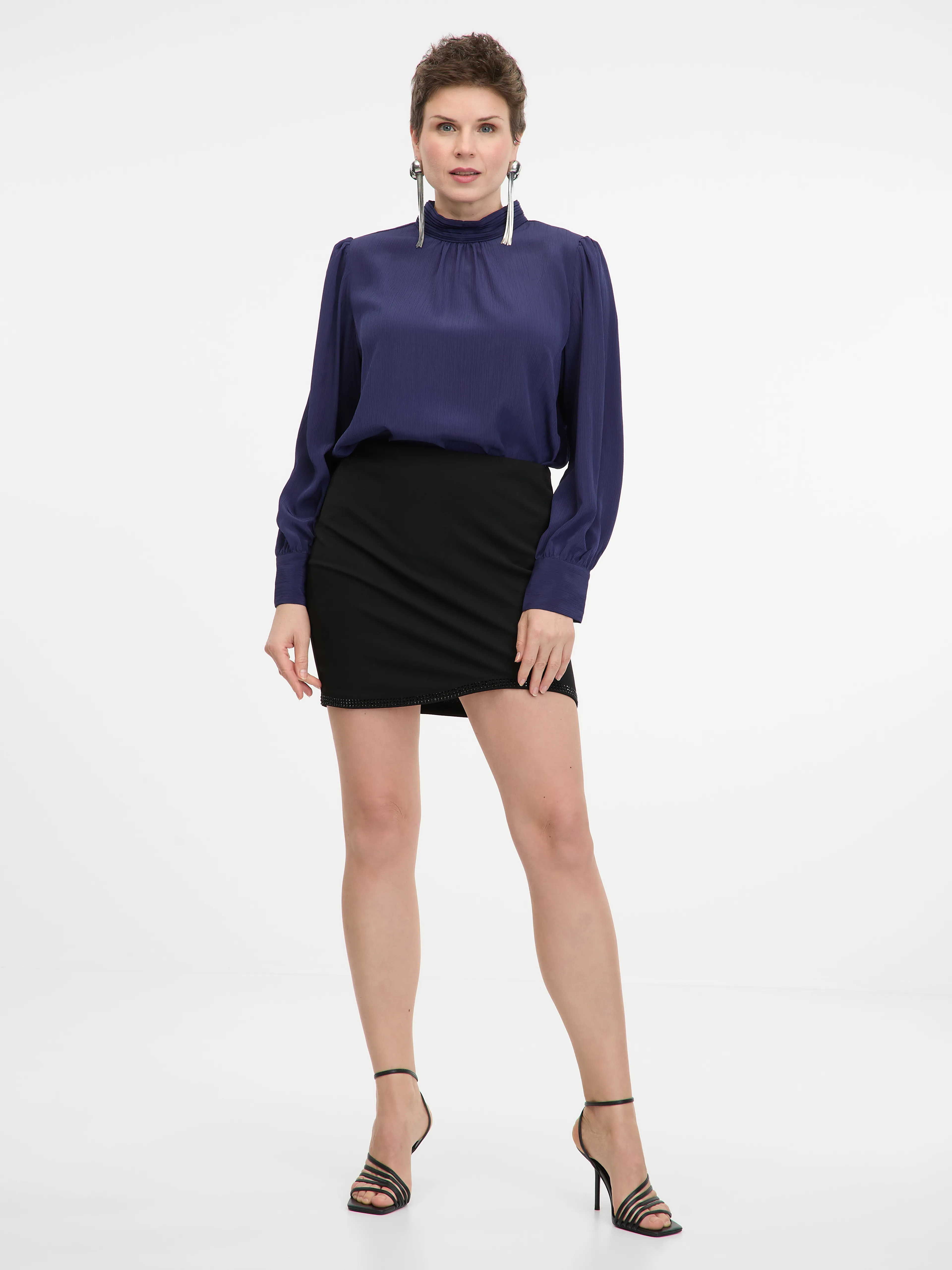 Dunkelblaue Damenbluse ORSAY