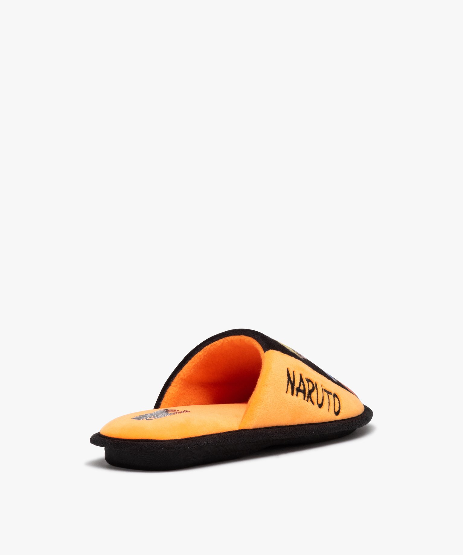 Chaussons Garçon mules plates en velours - Naruto noir | GEMO