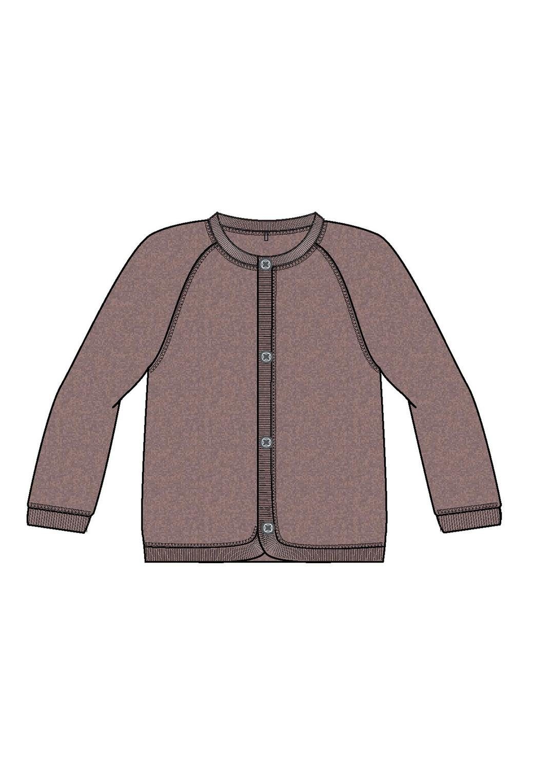 Name It Strickjacke NBFWMINO WOOL BRU LS CARD XXIII