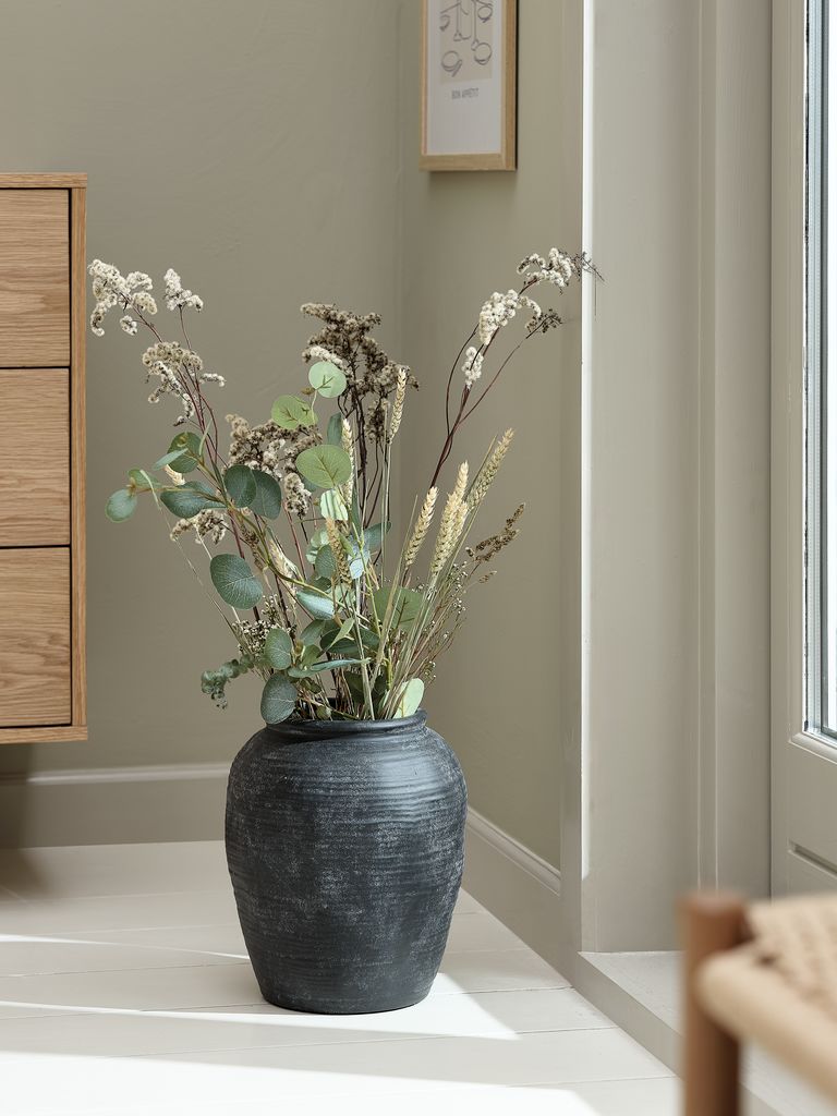 INGVARD Wazon INGVARD Ø25xW30cm ceramiczny czarny